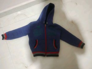 Kid's Blue Zip-Up Hoodie