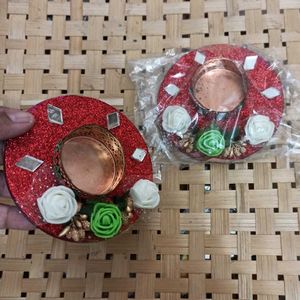 Festive T-light Candle Holder Set