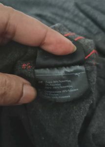 Men's Dark Grey &amp; Red Sports T-Shirt
