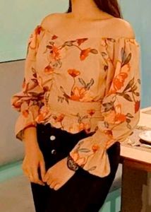 Floral Smocked Crop Top