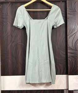 H&amp;M Green Mini Dress