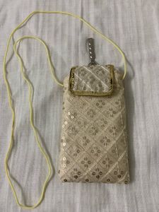 Designer Embellished Clutch/Mobile Pouch