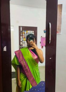 Green and Purple Saree