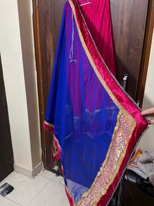 flaire skirt with net dupatta