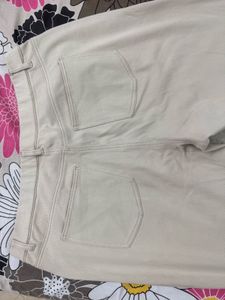 Go Colors Beige Straight Leg Jeggings