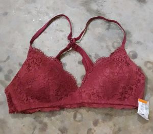 aerie Maroon Lace Bra