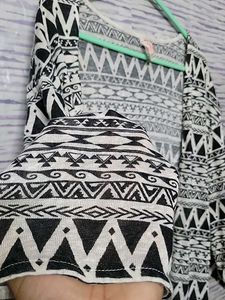 Boho Geometric Print Kimono Cardigan