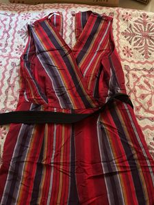 Red Striped Dress