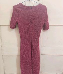 Sparkly Ruched Mini Dress