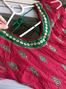 NEW MAROON EMBROIDERY KURTA