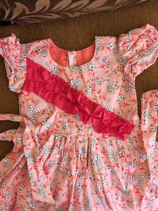 Cute Floral Print Baby Dress