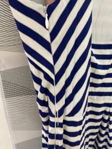 Striped Navy &amp; White Summer Dress