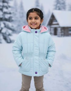 Cute Girls' Light Blue Jacket