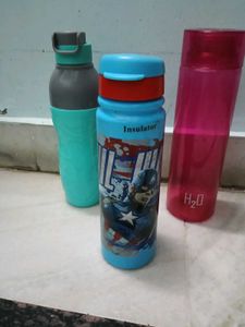 Set of 3 Reusable Water Bottles