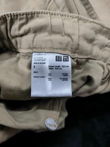 Khaki Cotton Linen Shorts