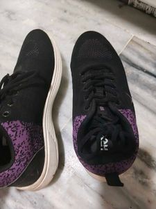 Black Lace-Up Sneakers
