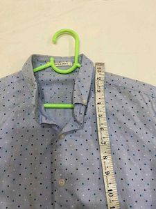 Classic Polka Dot Button-Up Shirt