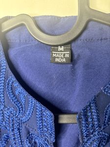 Royal Blue Chikankari Kurti