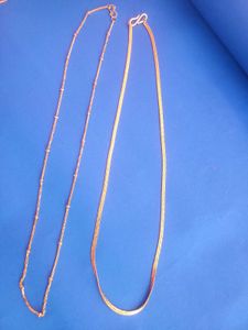 Gold tone Necklaces Set Of 2