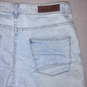 Light Wash Denim Shorts — ZARA Man