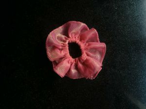 handmade Sparkly Pink Hair Scrunchie