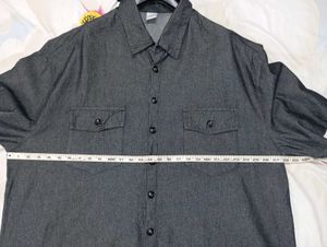 Men's Short Sleeve Denim Shirt