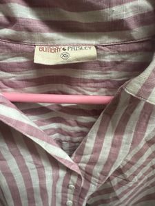 Striped Cropped Shirt