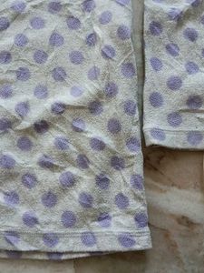 Cute Polka Dot Turtleneck Top