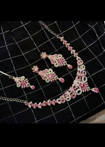 Sparkling Pink Jewelry Set