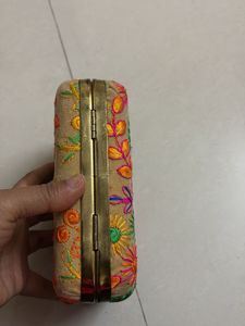Embroidered Clutch Bag