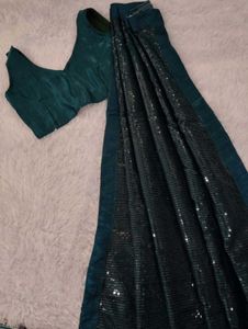 Stunning Sequin Saree with Blouse