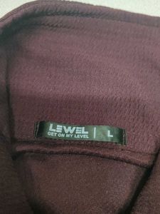 LEVEL Maroon Long Sleeve Turtleneck Top