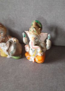 2 Lord Ganesha and one Balkrishna Idols