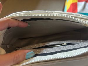Chic Quilted Cream Crossbody Bag