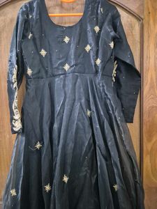 Black &amp; Gold Embroidered Dress