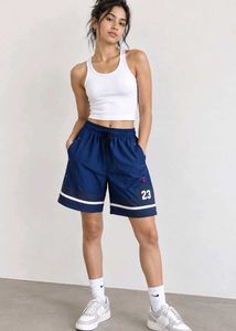Navy Blue Basketball Shorts with '23'