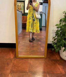 Vibrant Yellow Tie-Dye Maxi Dress