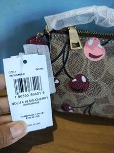Coach Cherry Print Clutch Pouch