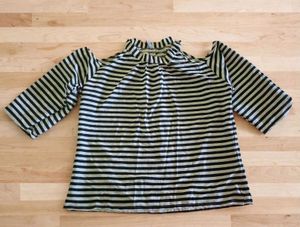 Striped Cold Shoulder Top