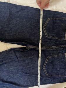 Dark Wash Wide Leg Cropped Jeans