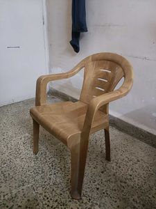 Plastic Chair - Light Brown