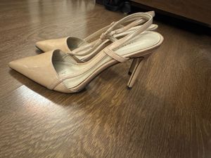 Charles &amp; Keith Nude Heels (used)