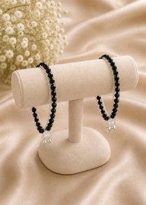 Beaded Anklet with Charm