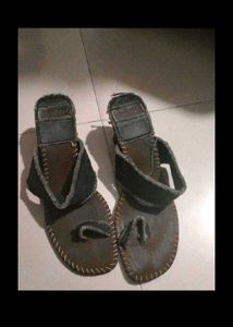 Used Branded Denim Heels