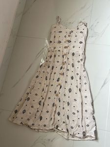 Boho Print Button-Down Strappy Sundress