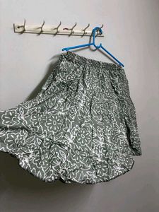 Floral Print Skirt