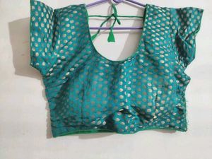 set of 3 Embellished Blue Ethnic Blouse