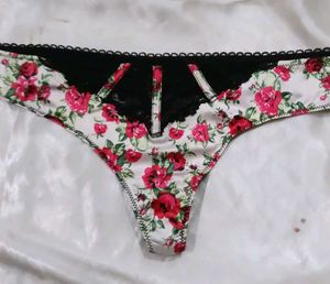Floral Thong Panty