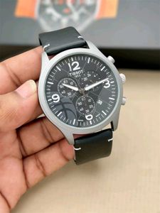 TISSOT PREMIUM QUALITY MENS WATCH LEATHER STRAP