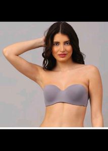 seamless Padded Grey Bra
